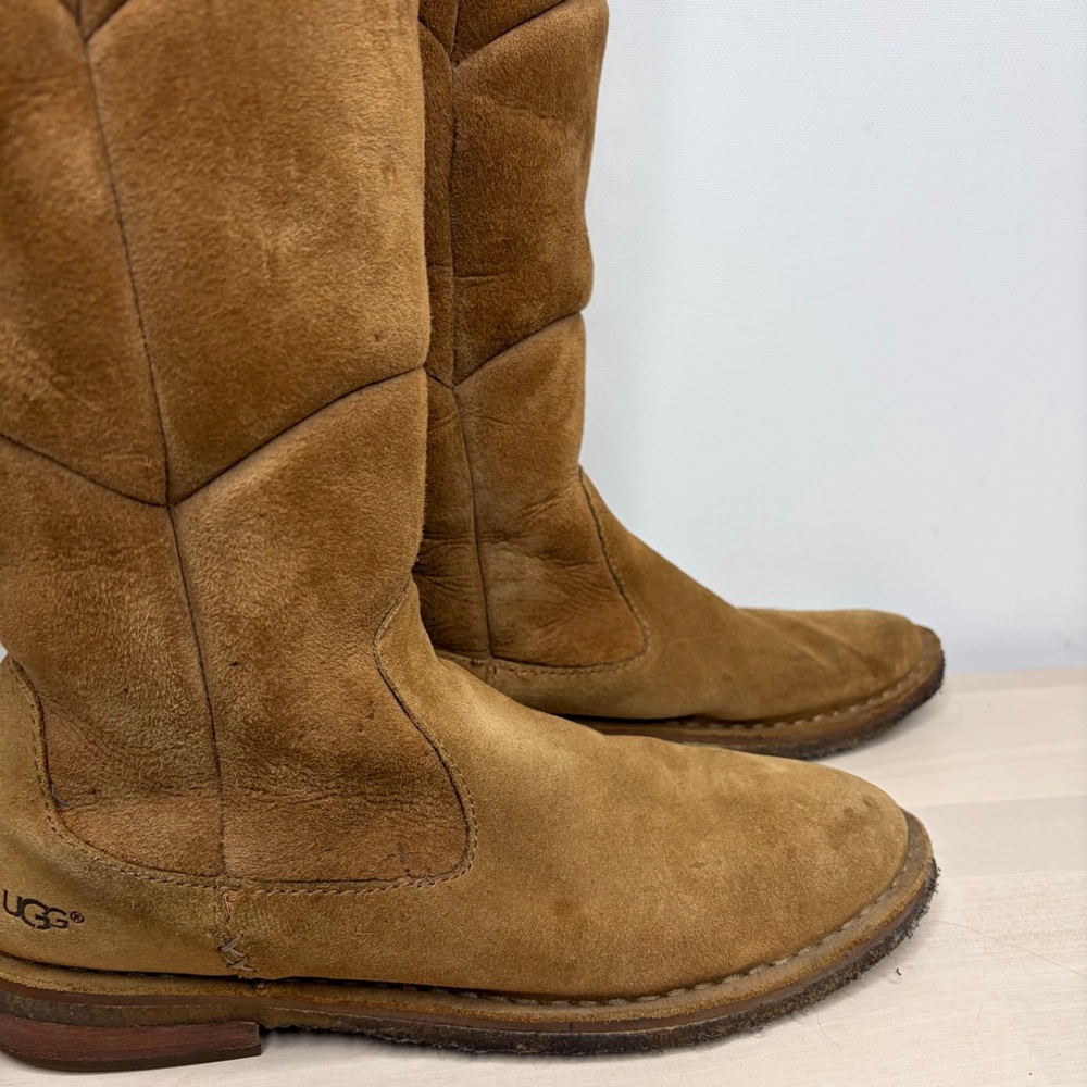 UGG Women's Brown Over the Knee Suede Boots - Picture 2 of 12